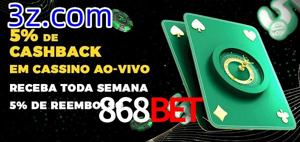 Promoções do cassino ao Vivo 868Bet